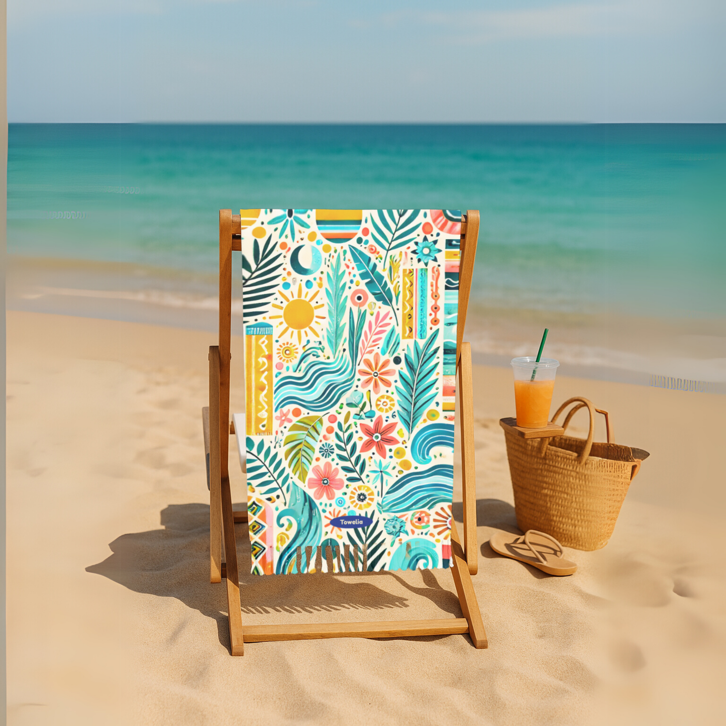 Tropic Pop Boho Beach Towel