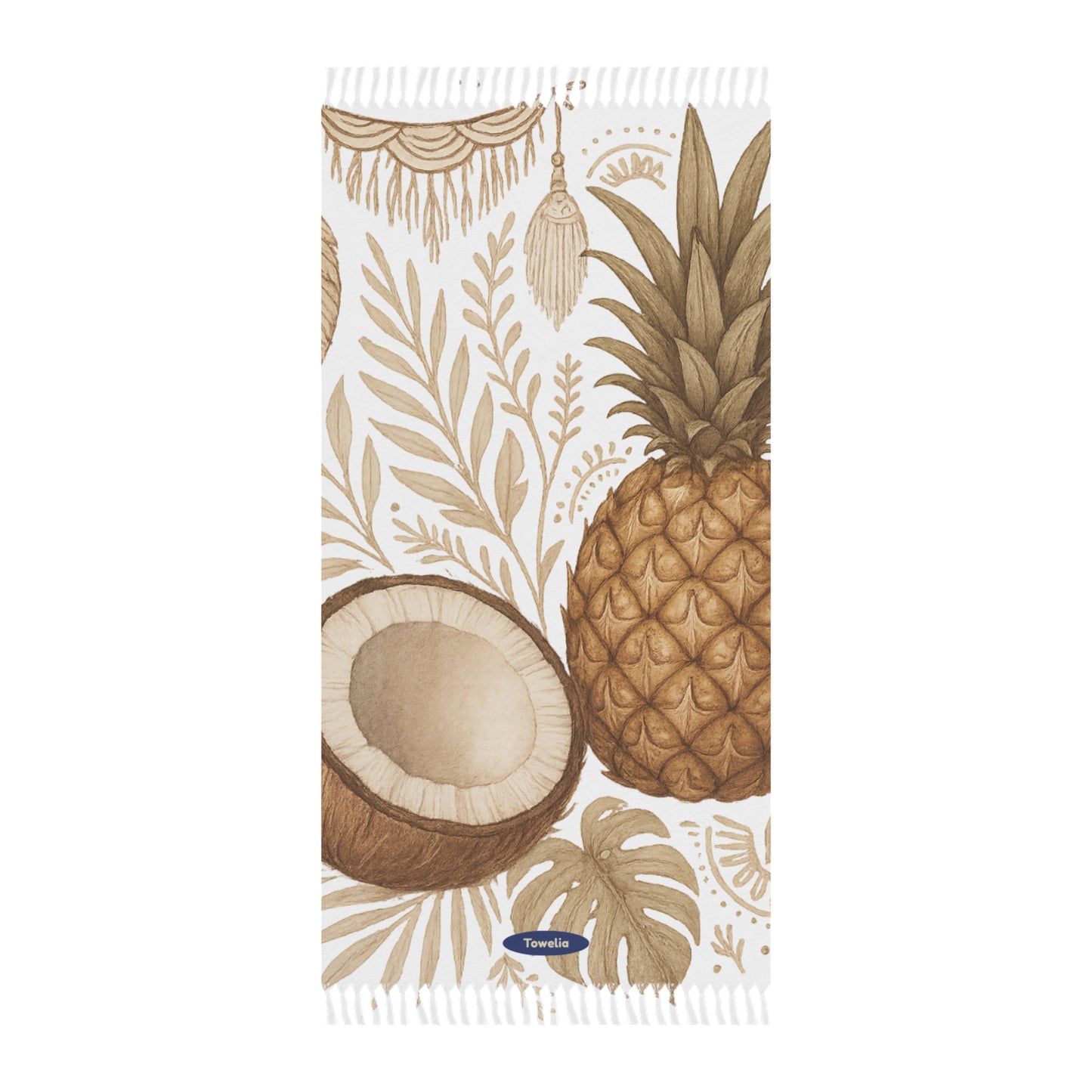 Island Glow Boho Beach Towel
