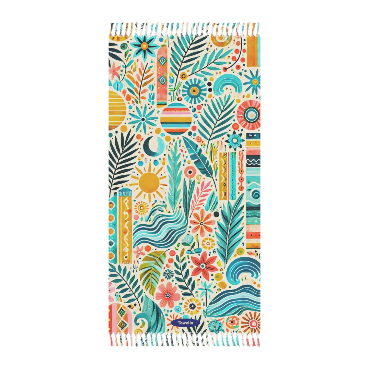Tropic Pop Boho Beach Towel