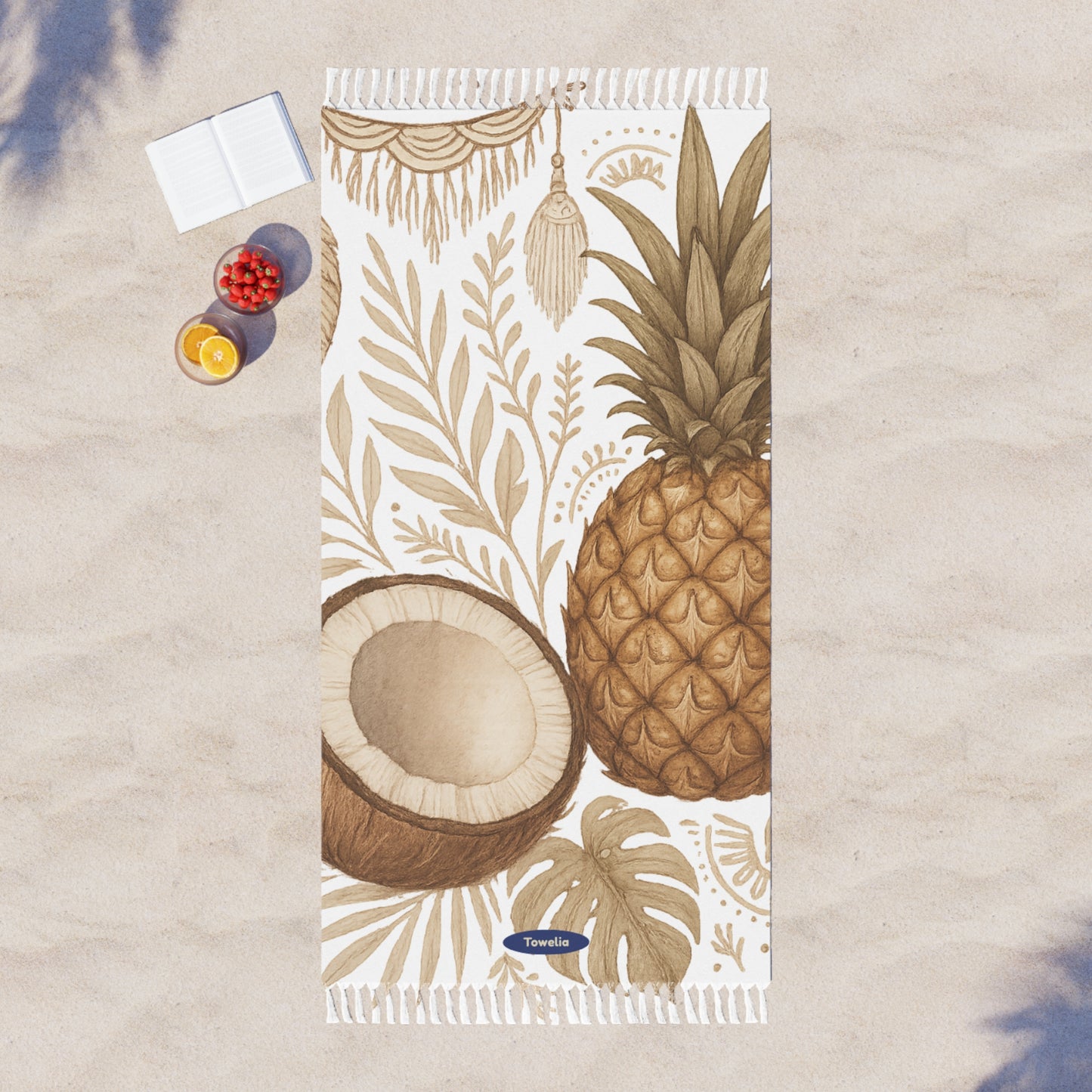 Island Glow Boho Beach Towel