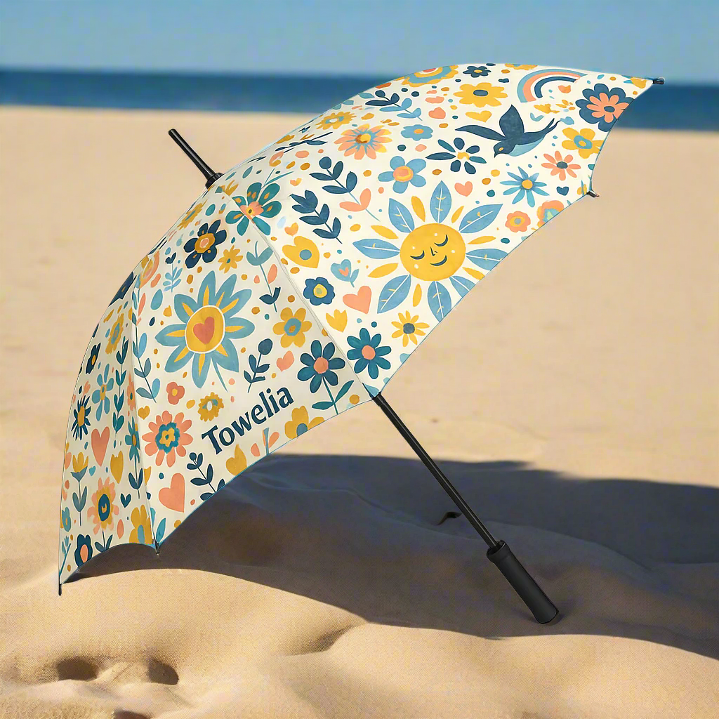Inspirational Love Yourself Umbrella – Semi-Automatic Foldable Design
