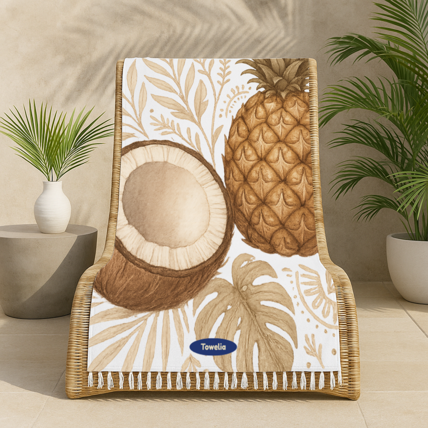 Island Glow Boho Beach Towel
