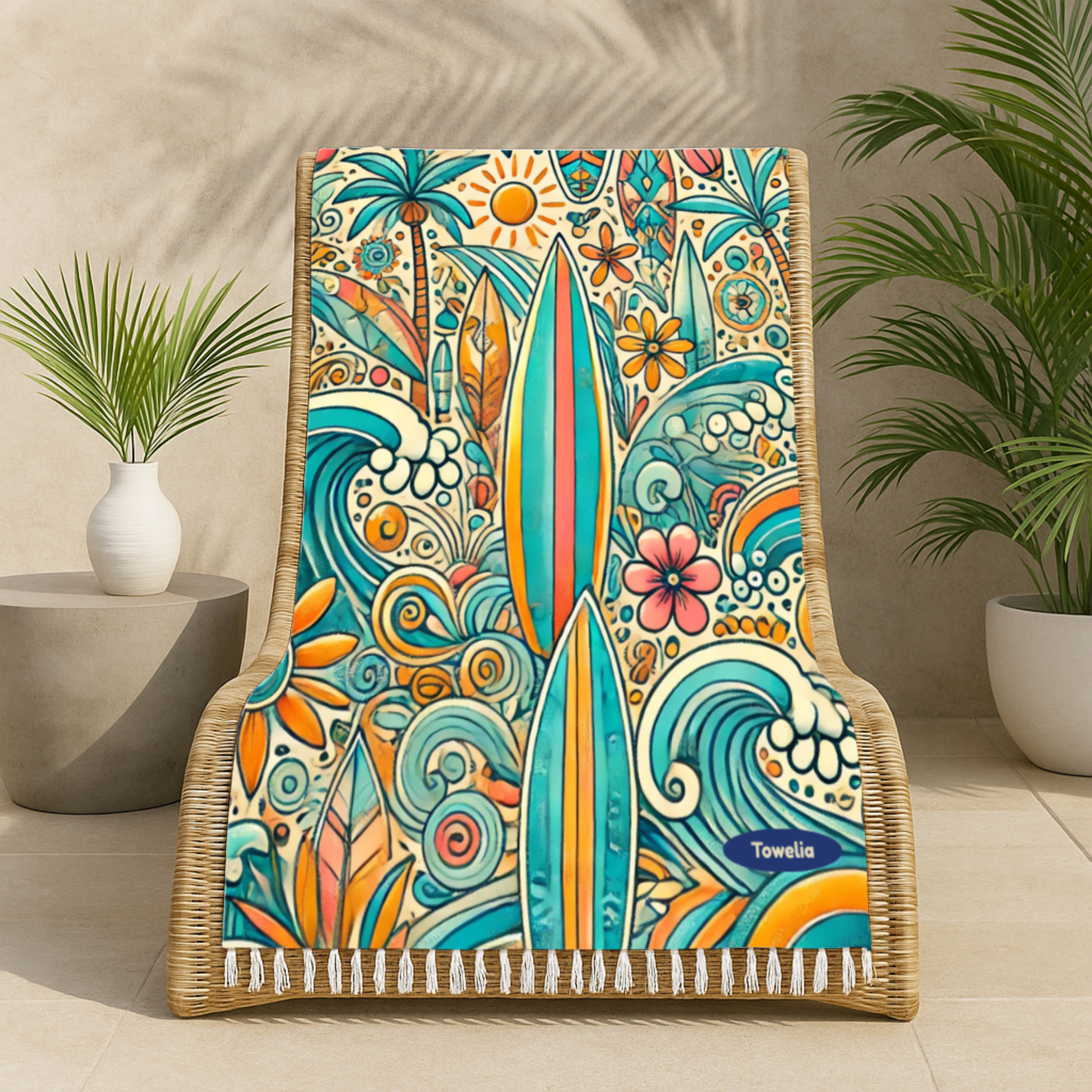 SunRider Boho Beach Towel