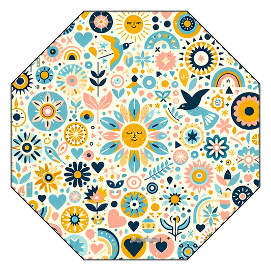 Inspirational Love Yourself Umbrella – Semi-Automatic Foldable Design