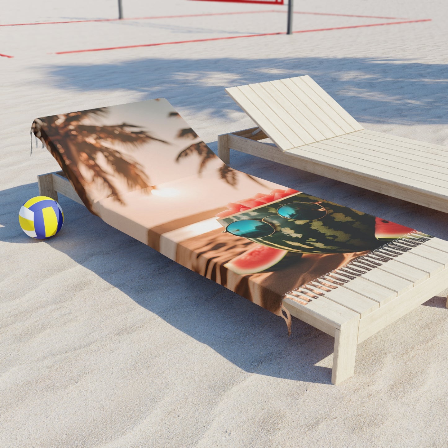 Sunset Melon Boho Beach Towel