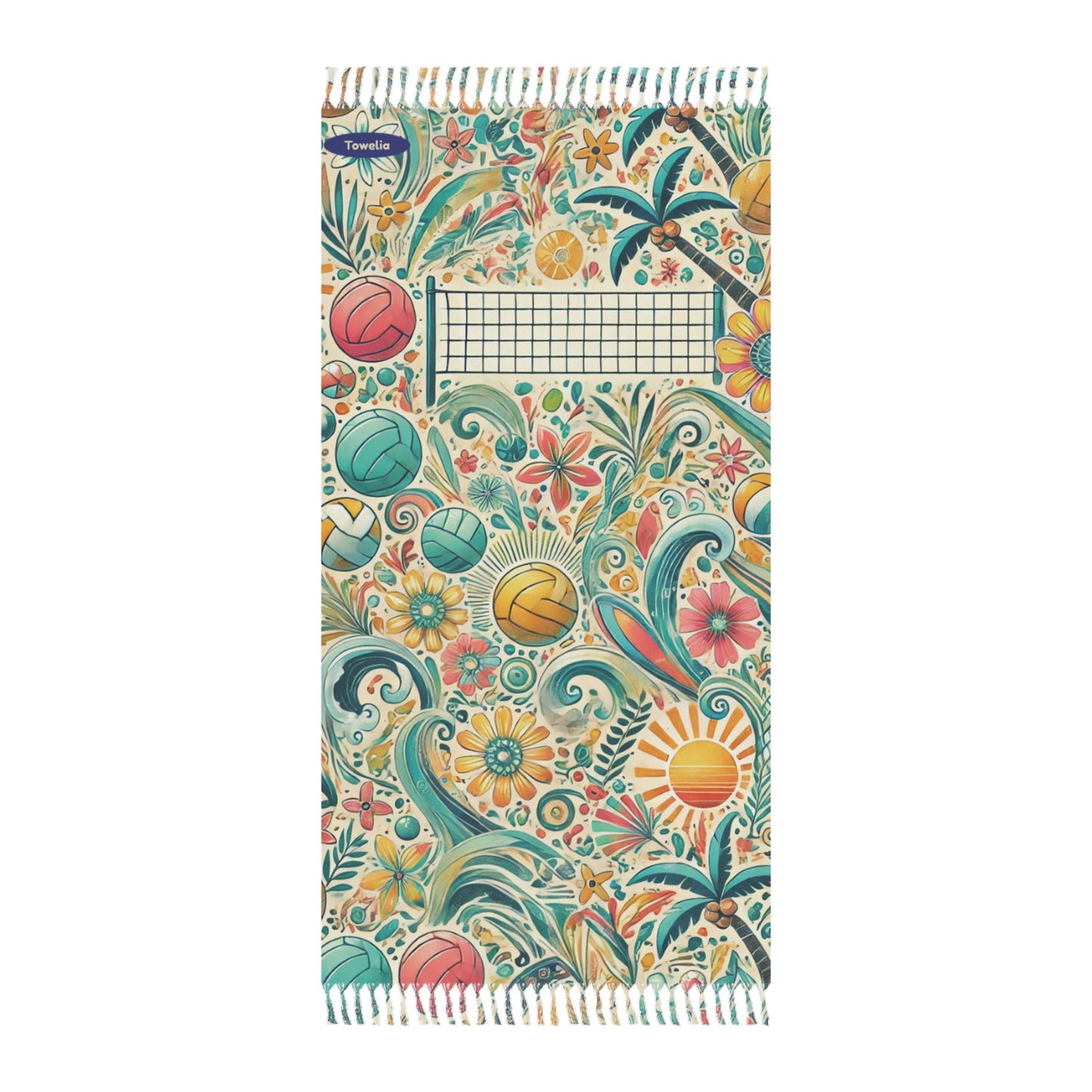 Volley Bloom Boho Beach Towel