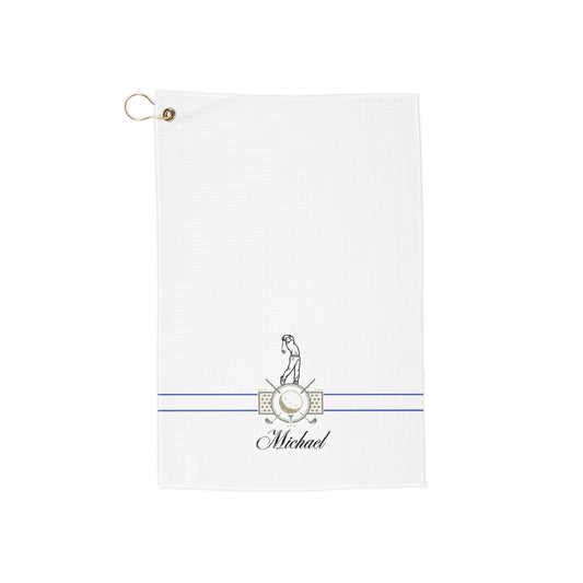 Personalized Golf Towel, Custom Golf Gift, Golfer's Towel, Sports Accessories, Tee Off in Style, Golfing Essentials
