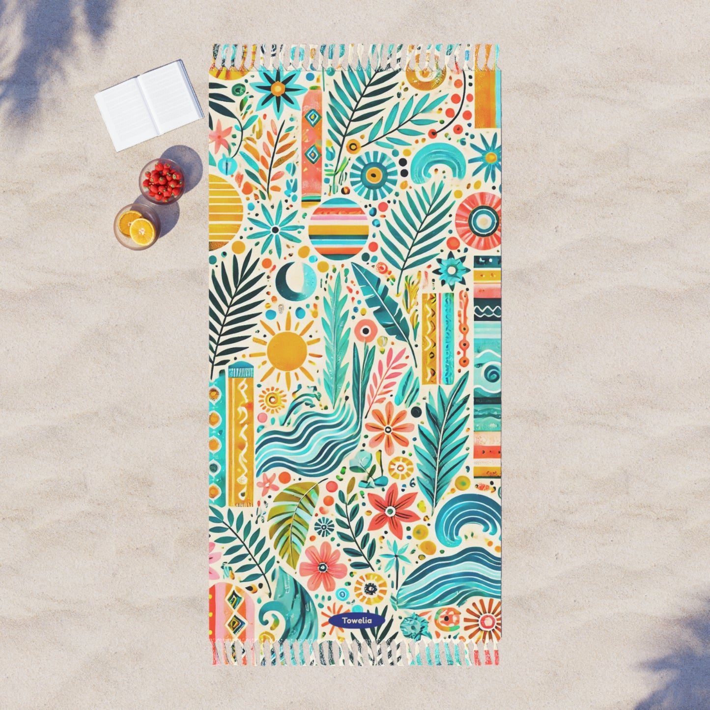 Tropic Pop Boho Beach Towel