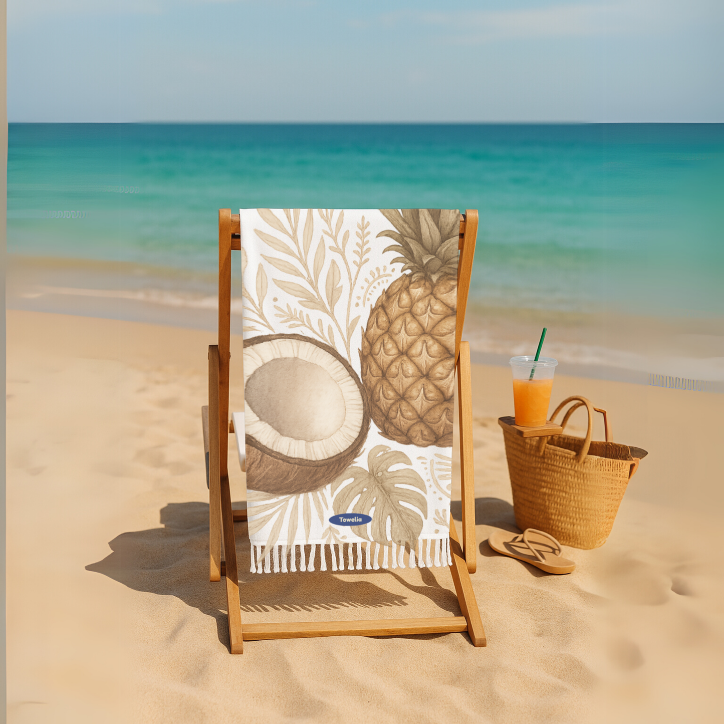 Island Glow Boho Beach Towel