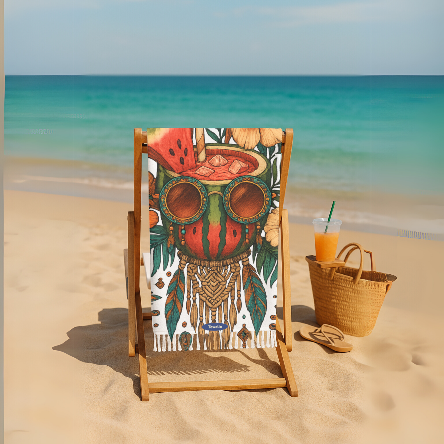 Wild Tropic Boho Beach Towel