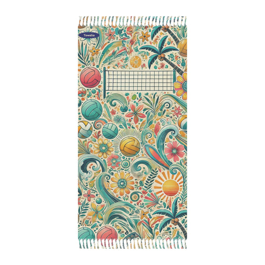Volley Bloom Boho Beach Towel