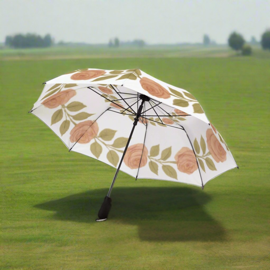 Floral Compact Umbrella - Elegant Rose Design, Lightweight Travel Accessory, Perfect Gift for Rainy Days, Wedding Favors, Mother's [...]